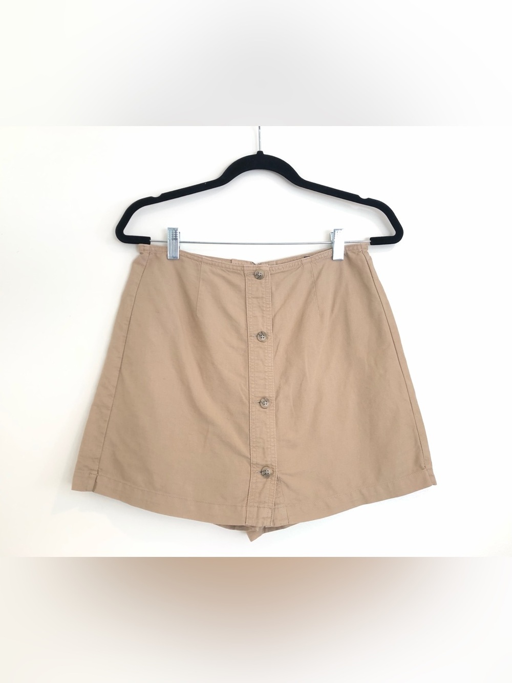Gap Skort Linen Skirt Shorts Tan Brown Beige Size 4 Minimal Resort